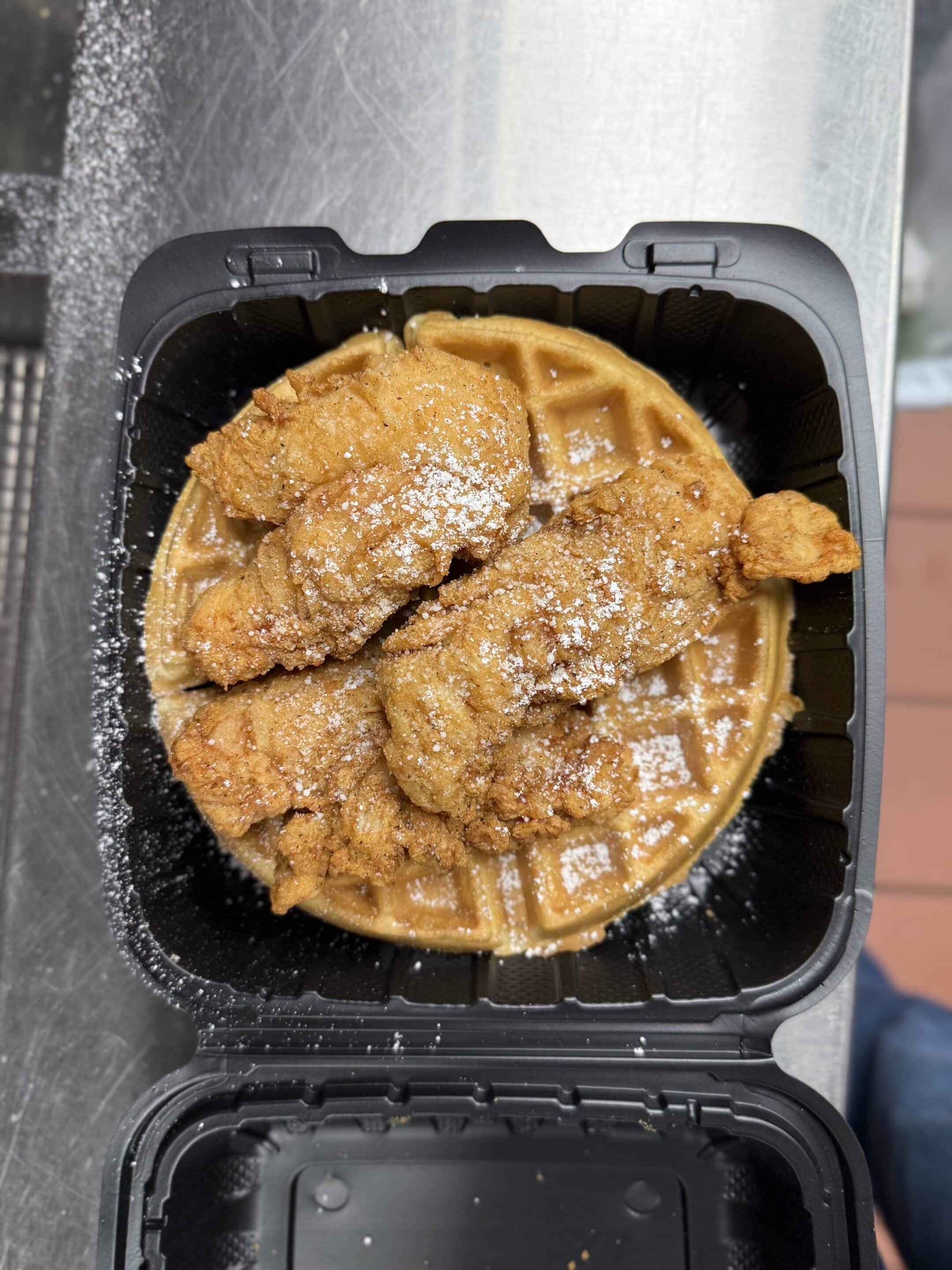 #7 Waffle and 5 Wing Dings or 3 Chicken Tenders